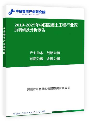 2019-2025年中國混凝土工程行業(yè)深度調研及分析報告