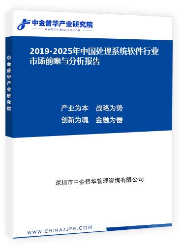 2019-2025年中國(guó)處理系統(tǒng)軟件行業(yè)市場(chǎng)前瞻與分析報(bào)告