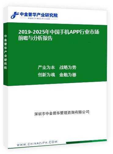 2019-2025年中國手機APP行業(yè)市場前瞻與分析報告