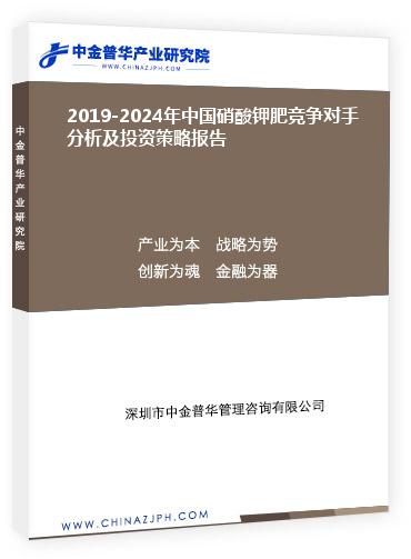 2019-2024年中國硝酸鉀肥競爭對(duì)手分析及投資策略報(bào)告
