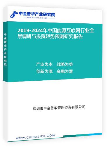 2019-2024年中國能源互聯網行業(yè)全景調研與投資趨勢預測研究報告