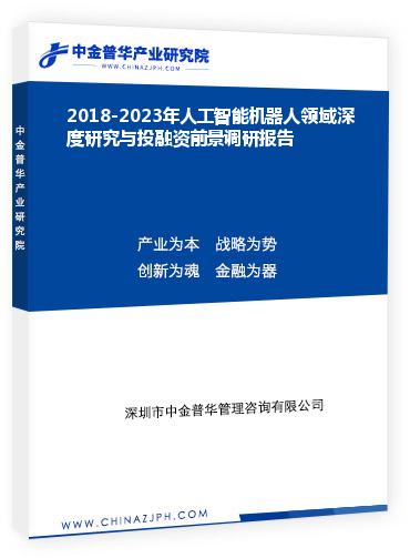 2018-2023年人工智能機(jī)器人領(lǐng)域深度研究與投融資前景調(diào)研報告